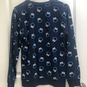 H&M Unisex Sesame Street Cookie Monster Sweatshirt